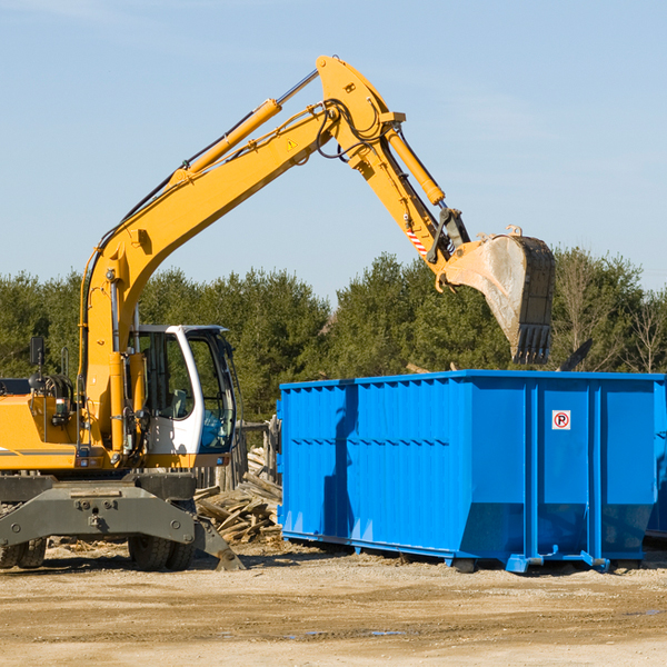 are there any restrictions on where a residential dumpster can be placed in Peterman Alabama